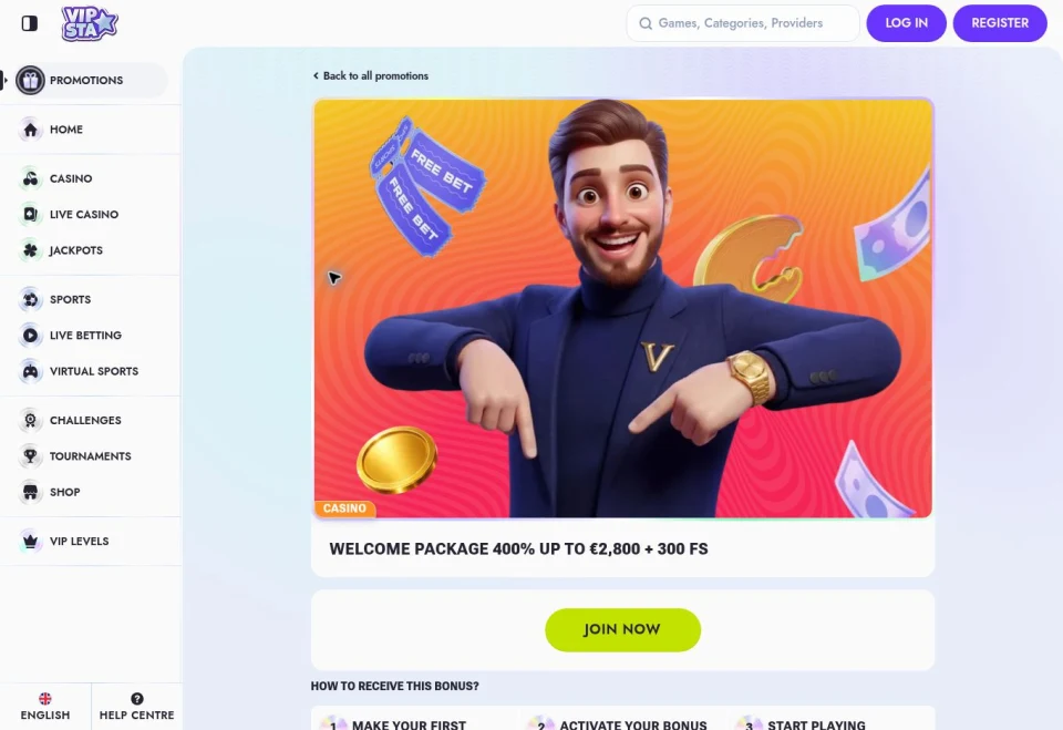 Vipsta &mdash; Bonus powitalny &middot; 06.10.2026
